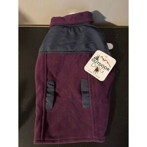 Outdoor Dog Medium‎ purple fleece coat NWT
